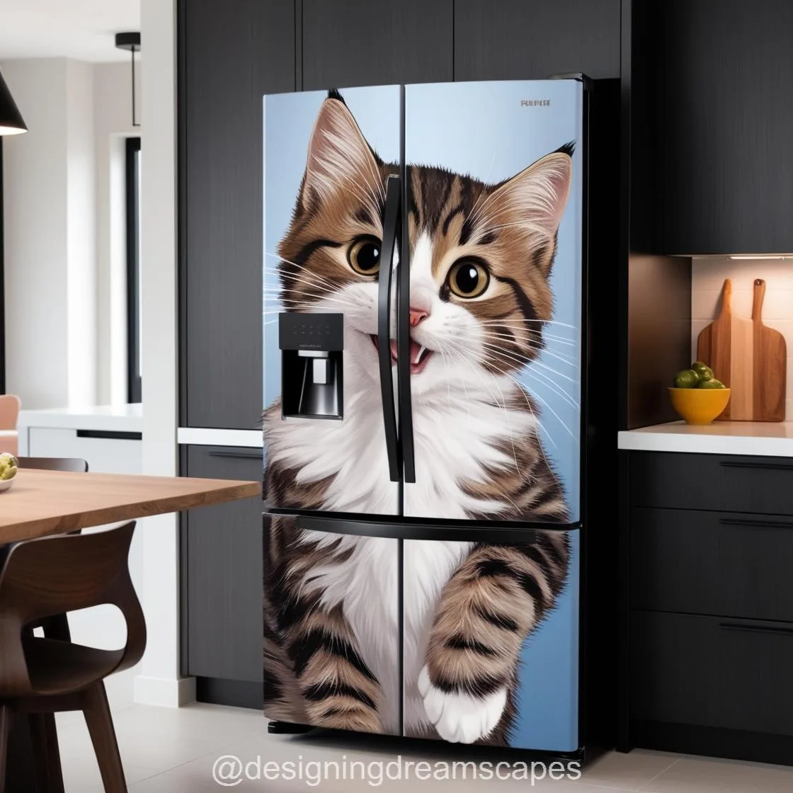 Revolutionize Your Kitchen with the Adorable Cat-Inspired Fridge