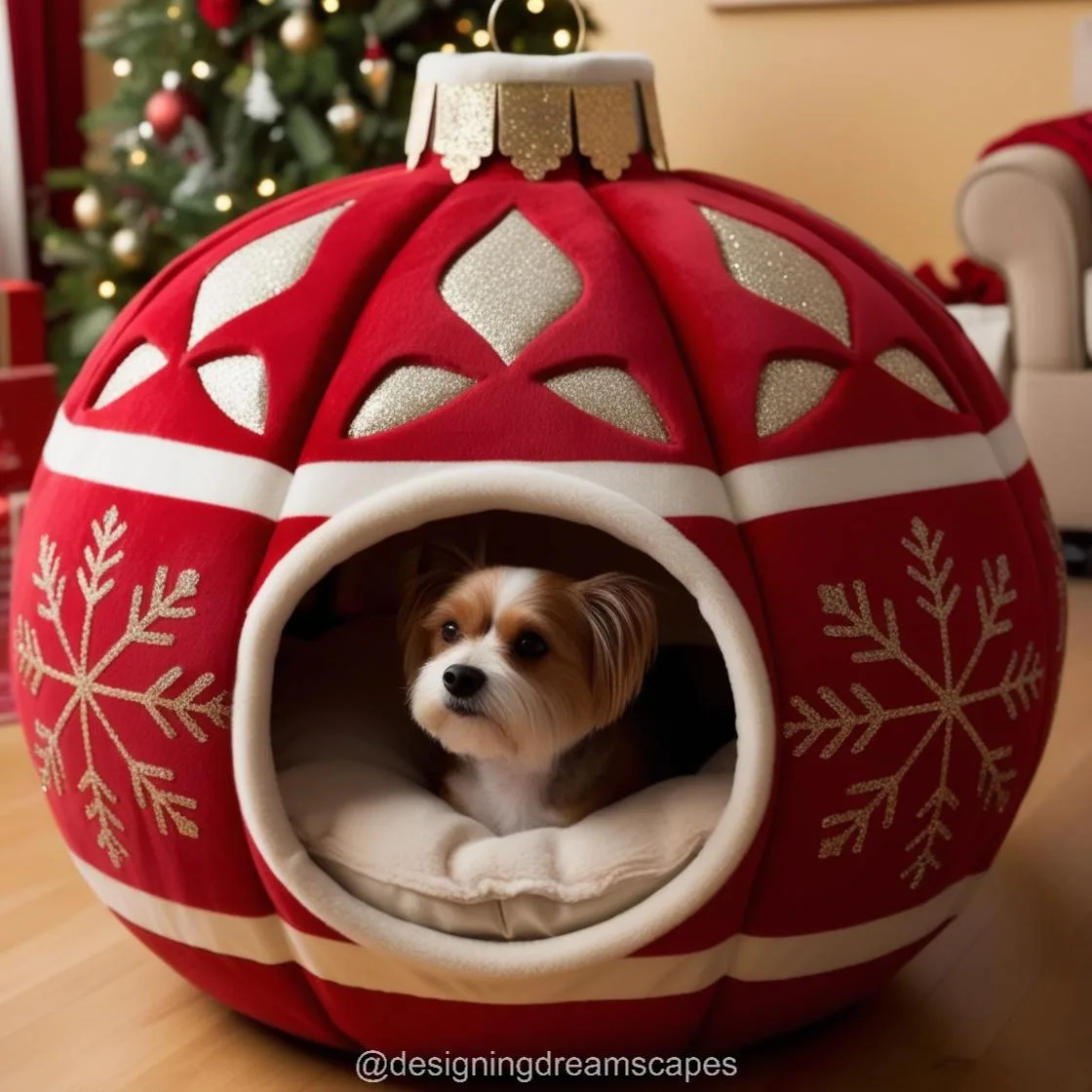 Christmas Bauble Pet Beds: Embracing Festive Comfort for Your Furry Friends