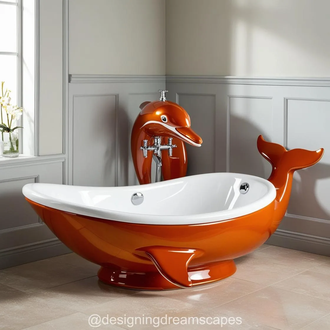 Transform Your Bathroom with the Elegance of a Dolphin Bathtub