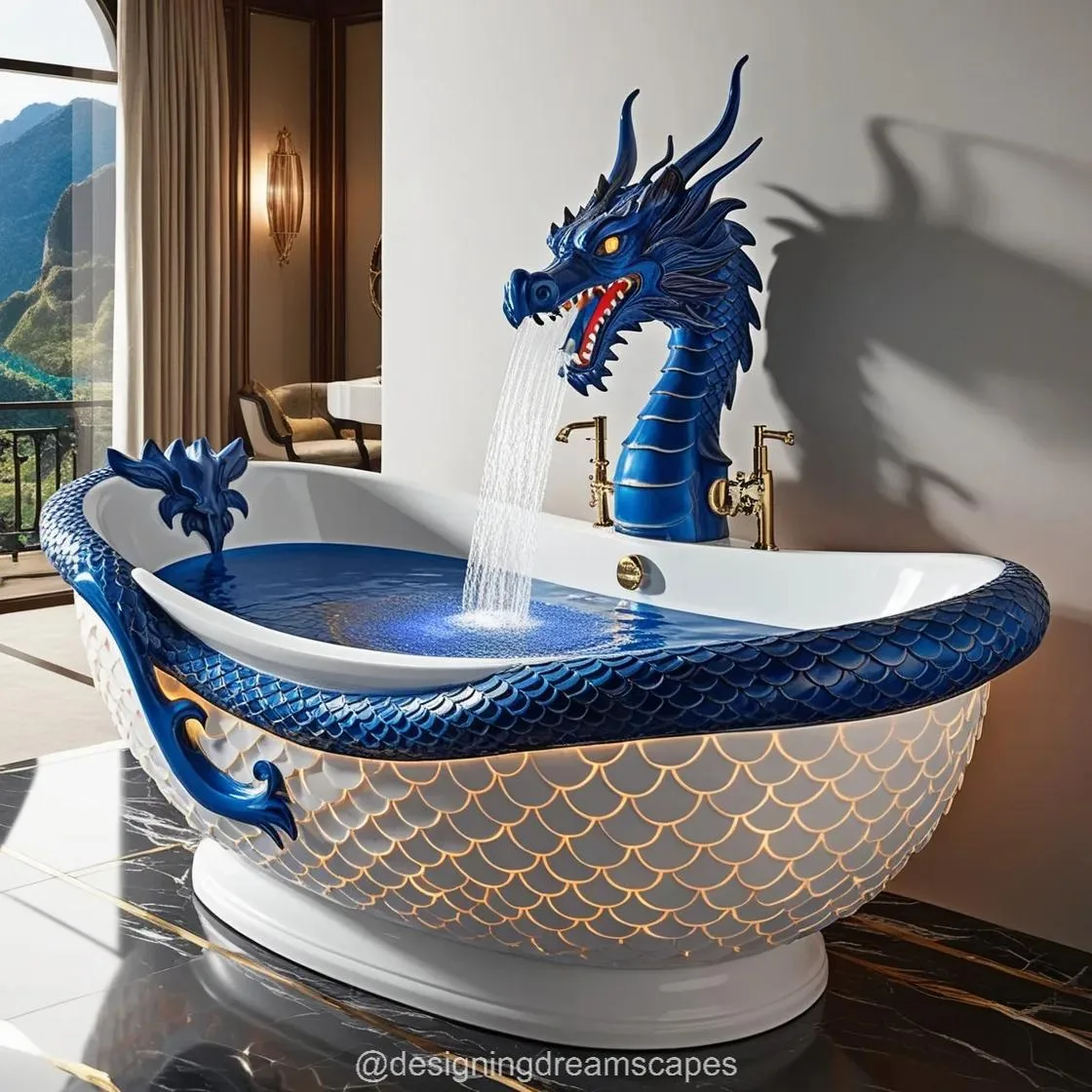 2. Design Elements and Craftsmanship of Dragon Bathtubs