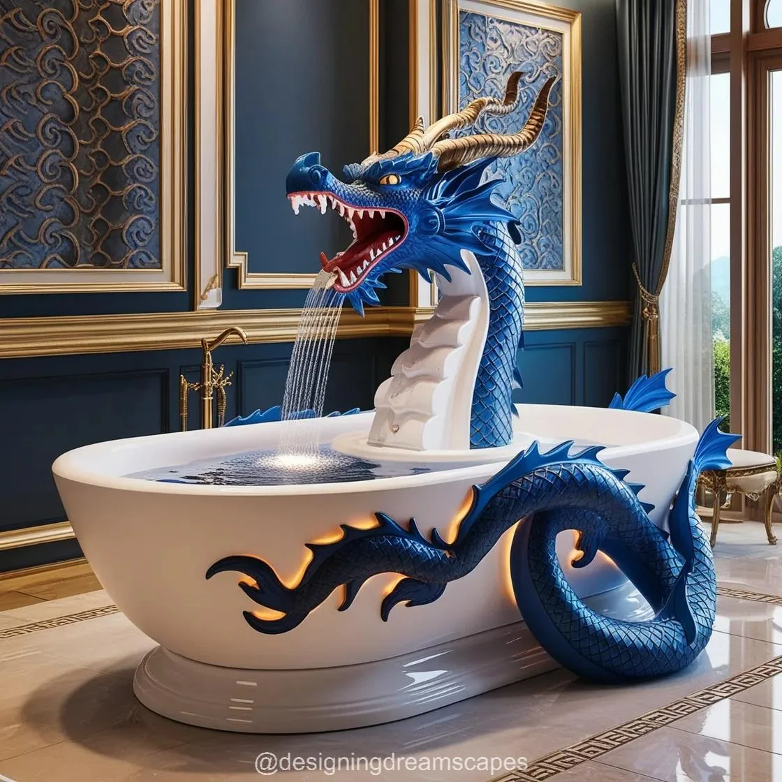 5. Materials and Colors that Enhance the Dragon Bathtub Aesthetic