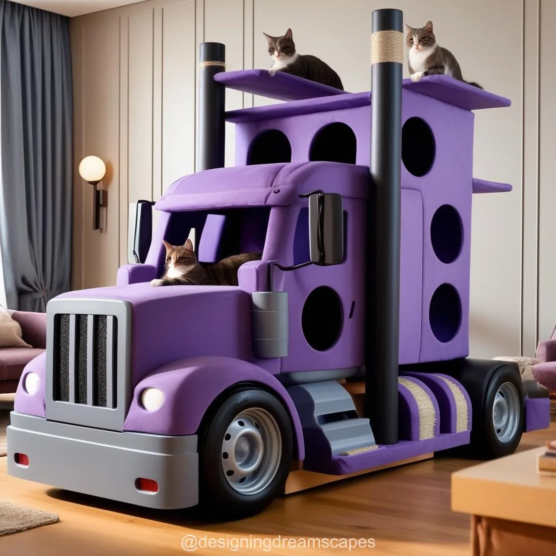 3. Benefits of the Giant Semi-Truck Shaped Cat Tower for Your Cat’s Well-Being