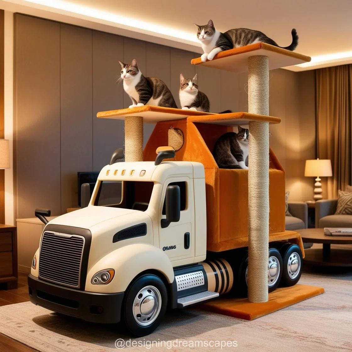 5. Customization Options for the Giant Semi-Truck Shaped Cat Tower