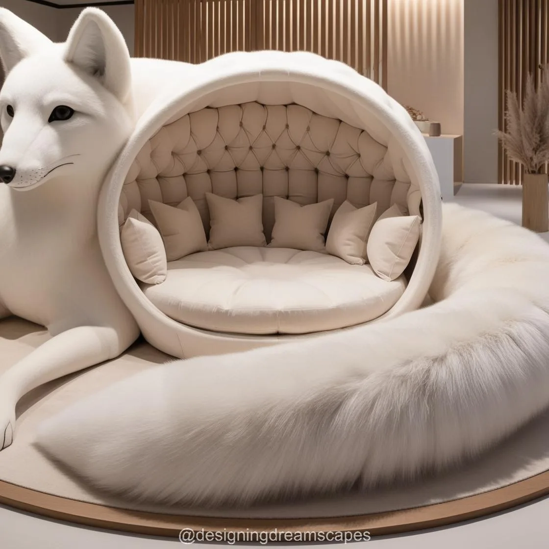 Giant Wolf Lounging Pod: Embrace Wilderness and Comfort in Your Home