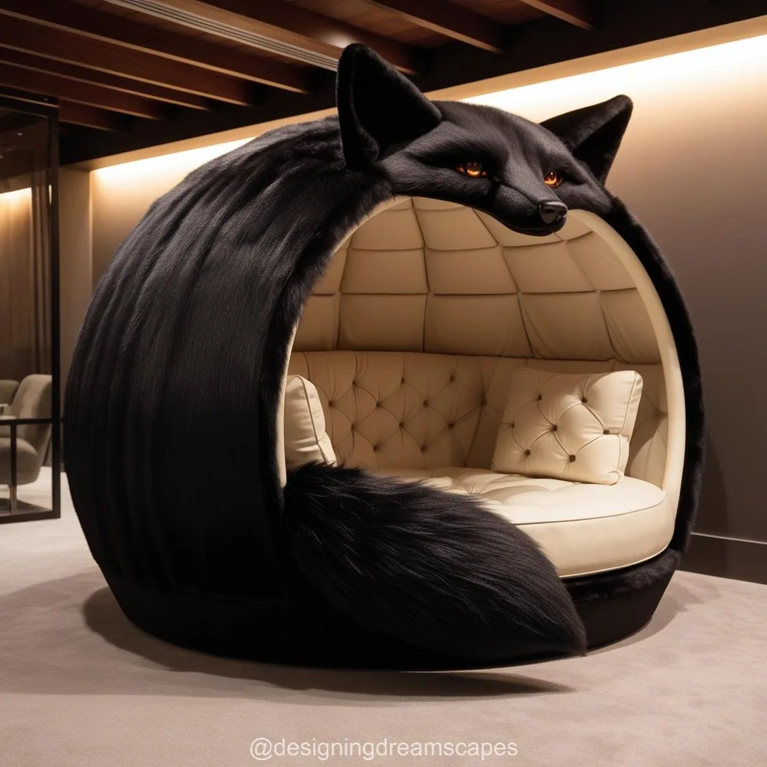 2. Features and Design Elements of the Giant Wolf Lounging Pod