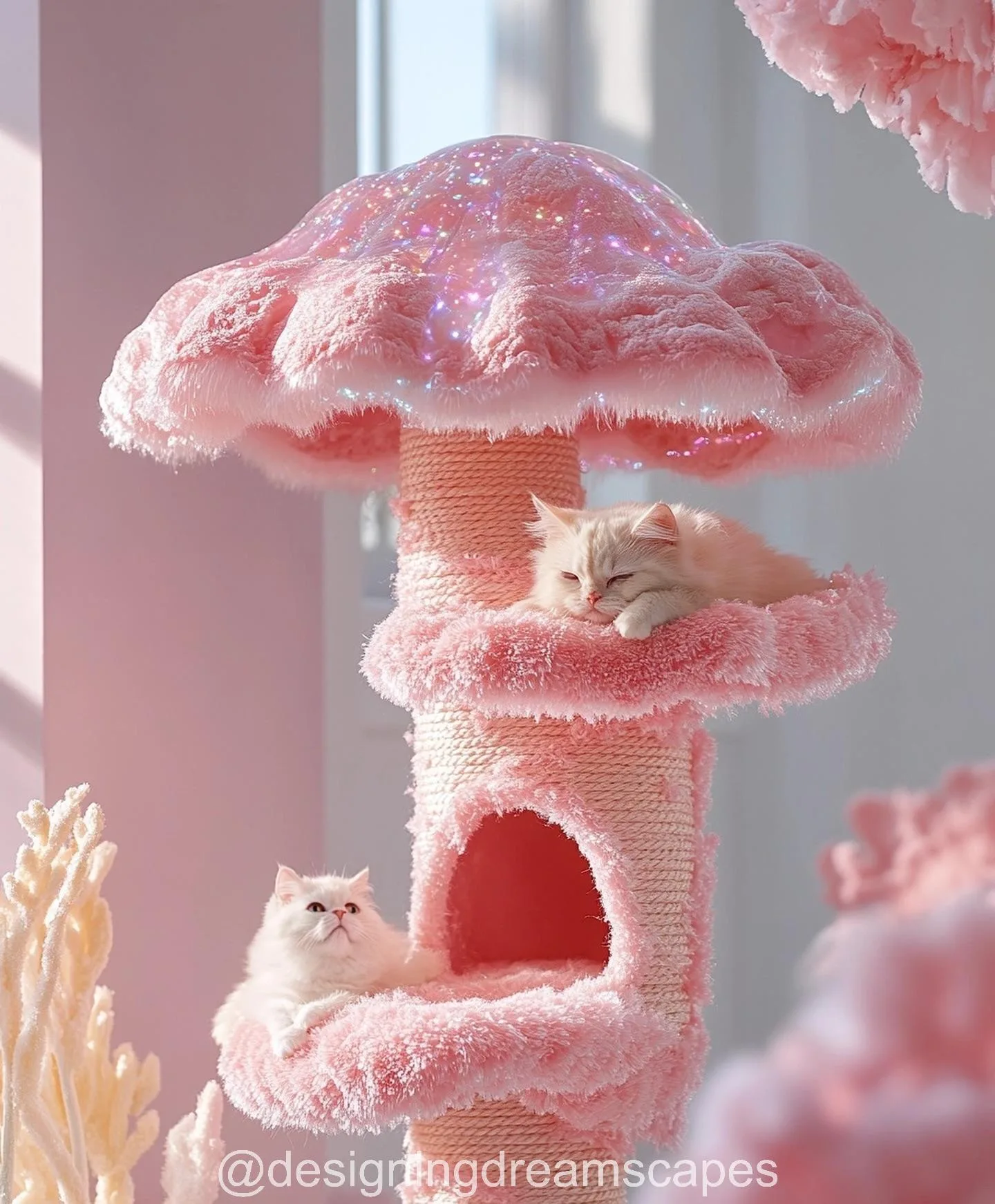 Whimsical Playgrounds: Transform Your Cat's Space with a Mushroom Cat Tree