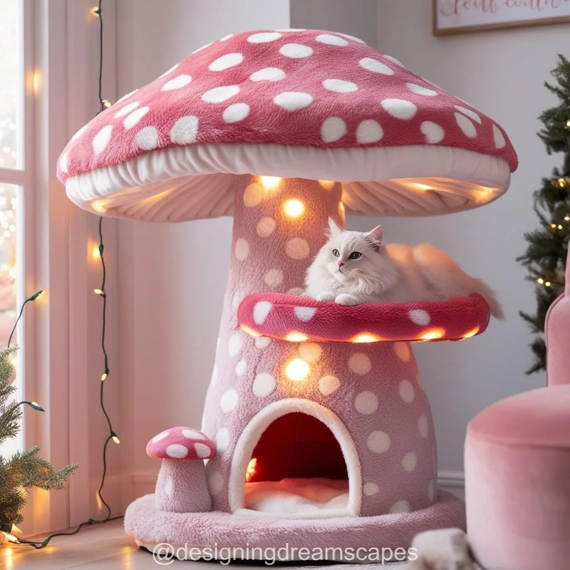 Whimsical Playgrounds: Transform Your Cat's Space with a Mushroom Cat Tree