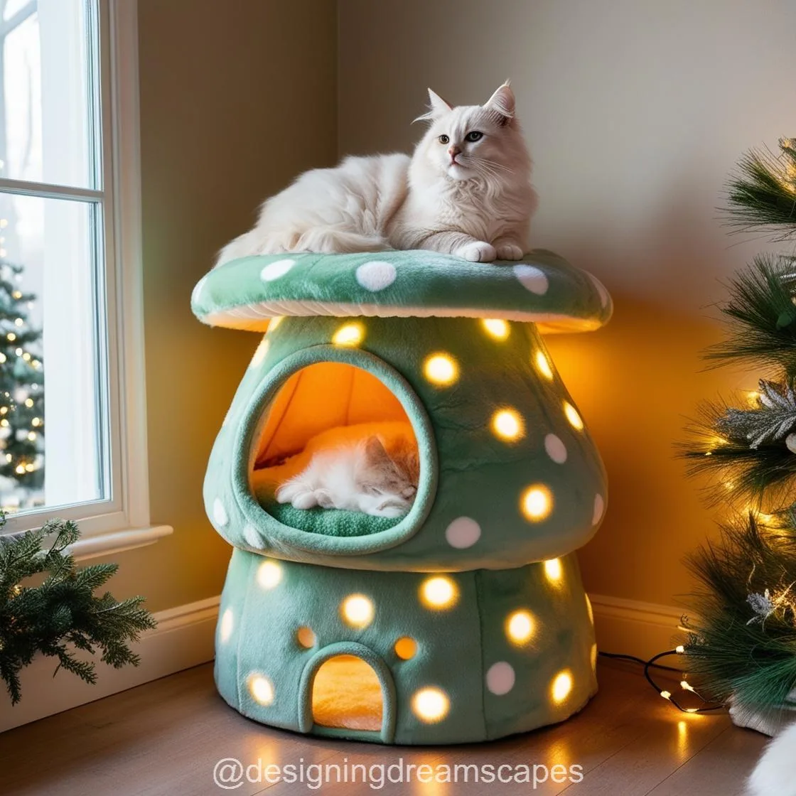 Whimsical Playgrounds: Transform Your Cat's Space with a Mushroom Cat Tree