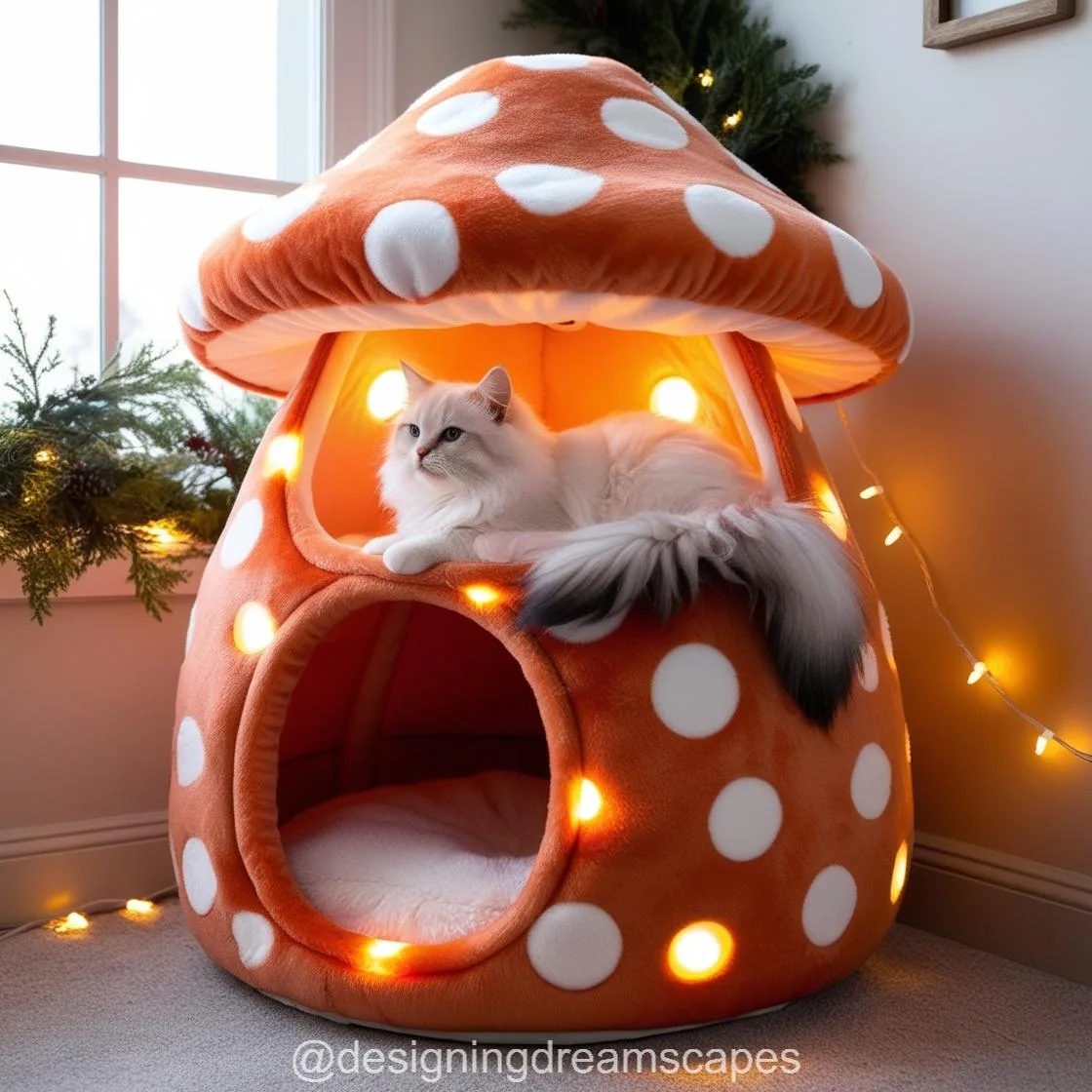 Whimsical Playgrounds: Transform Your Cat's Space with a Mushroom Cat Tree