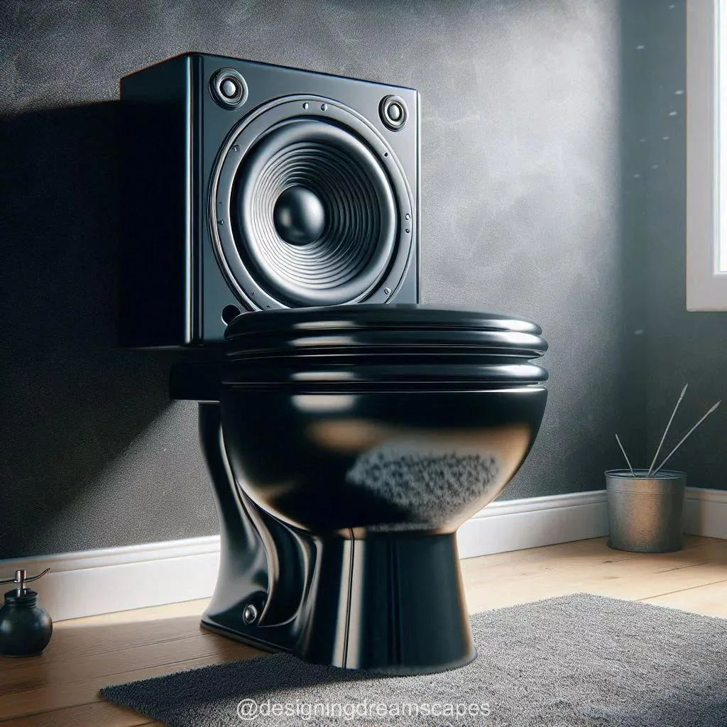 6. Pairing Speaker Shaped Toilets with Other Bathroom Decor