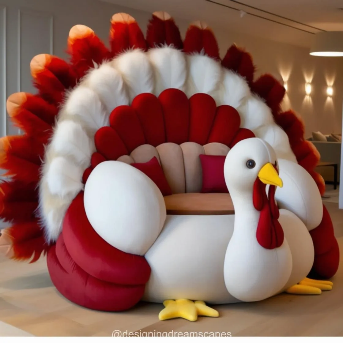 2. Design Elements of the Turkey Lounger: A Blend of Whimsy and Comfort