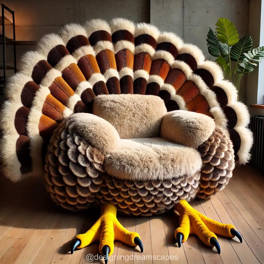 2. Design Elements of the Turkey Lounger: A Blend of Whimsy and Comfort