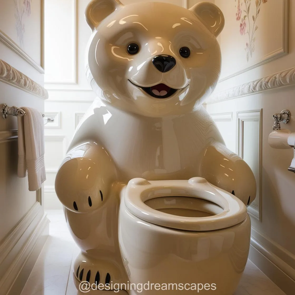 Transform Your Bathroom with the Playful Charm of the Teddy Bear Toilet