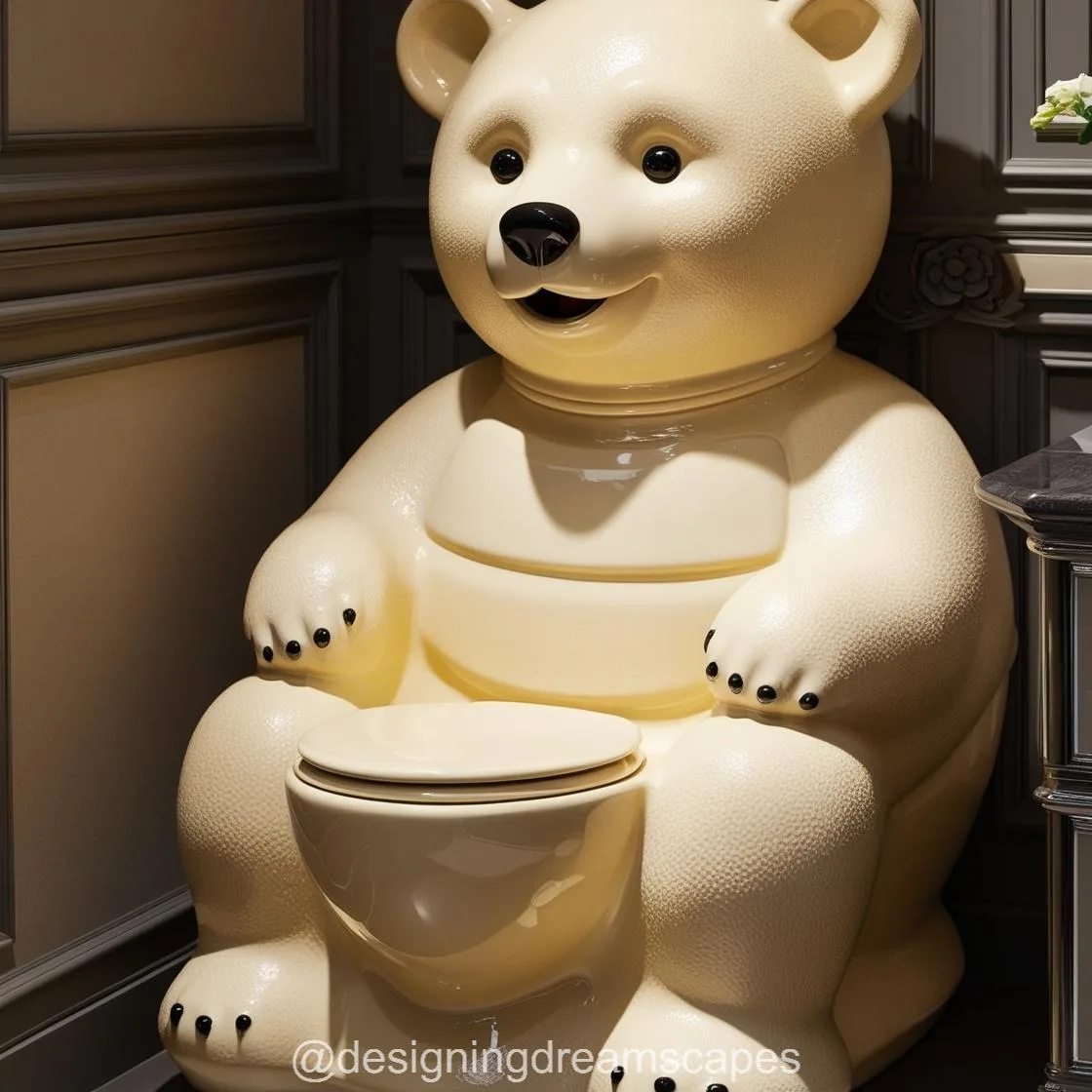 Transform Your Bathroom with the Playful Charm of the Teddy Bear Toilet