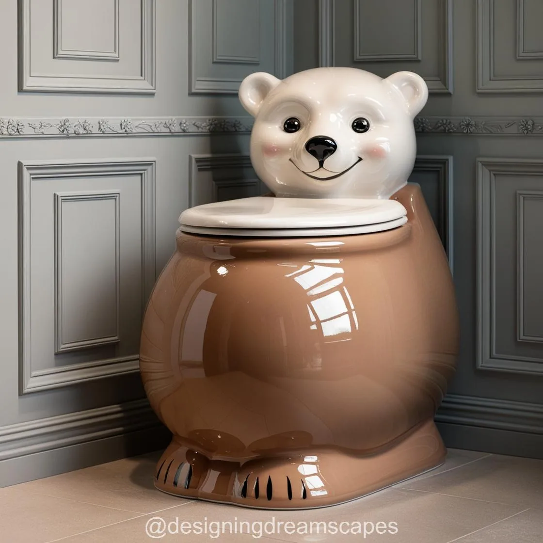 Transform Your Bathroom with the Playful Charm of the Teddy Bear Toilet