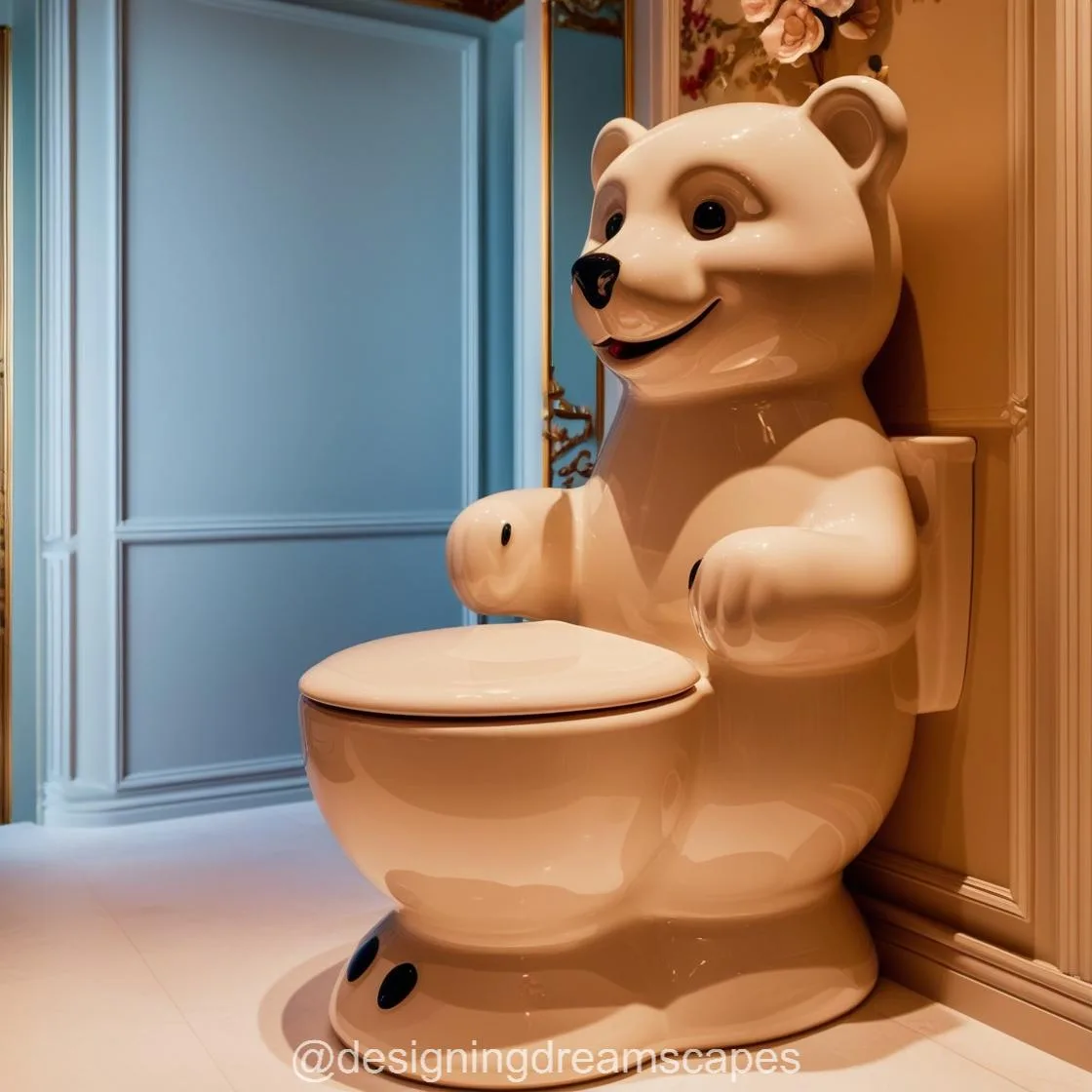 Transform Your Bathroom with the Playful Charm of the Teddy Bear Toilet