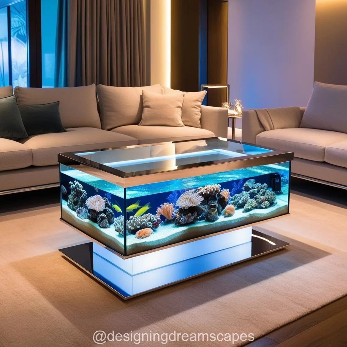 Transform Your Living Room with Aquarium Coffee Tables: Where Design Meets Serenity