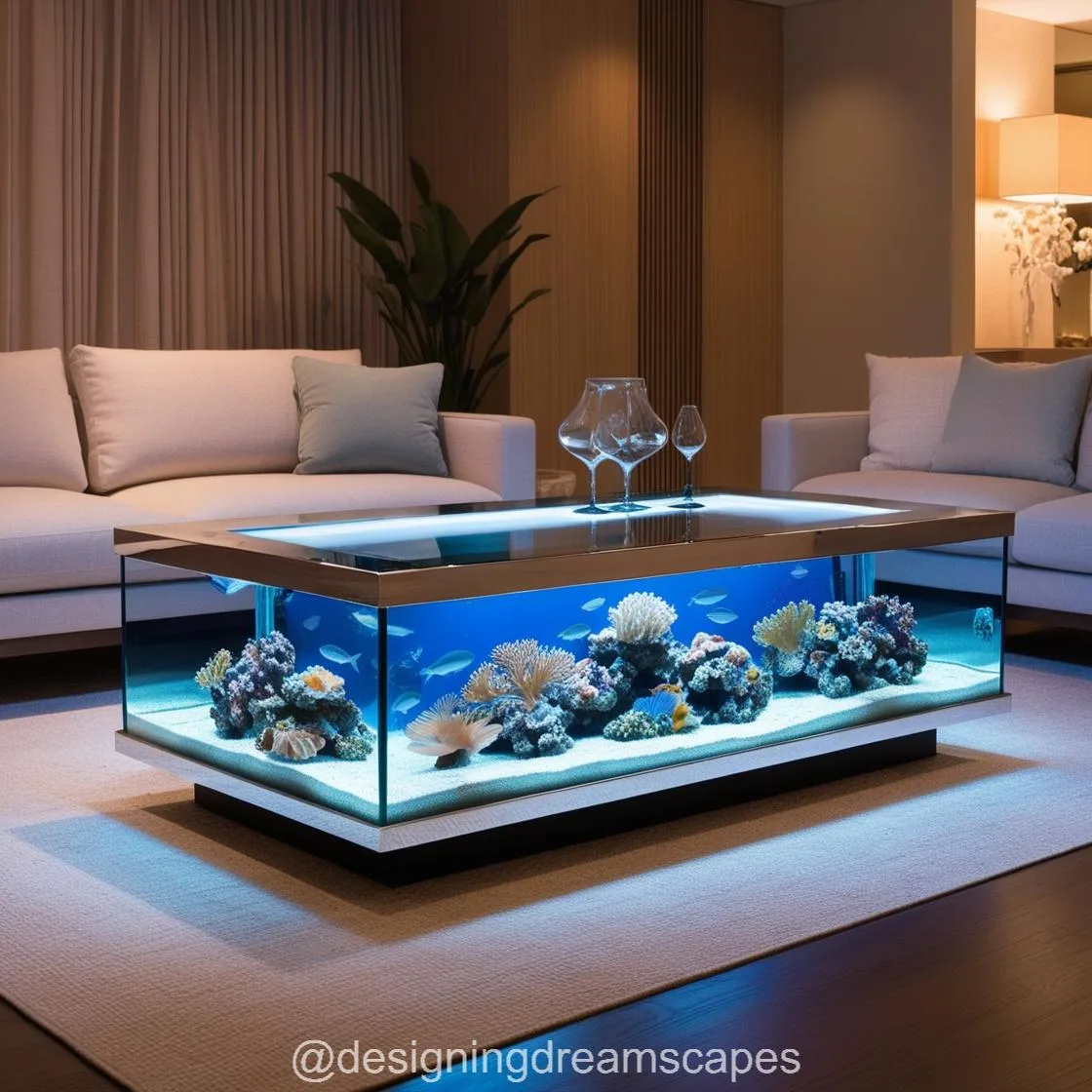 Transform Your Living Room with Aquarium Coffee Tables: Where Design Meets Serenity