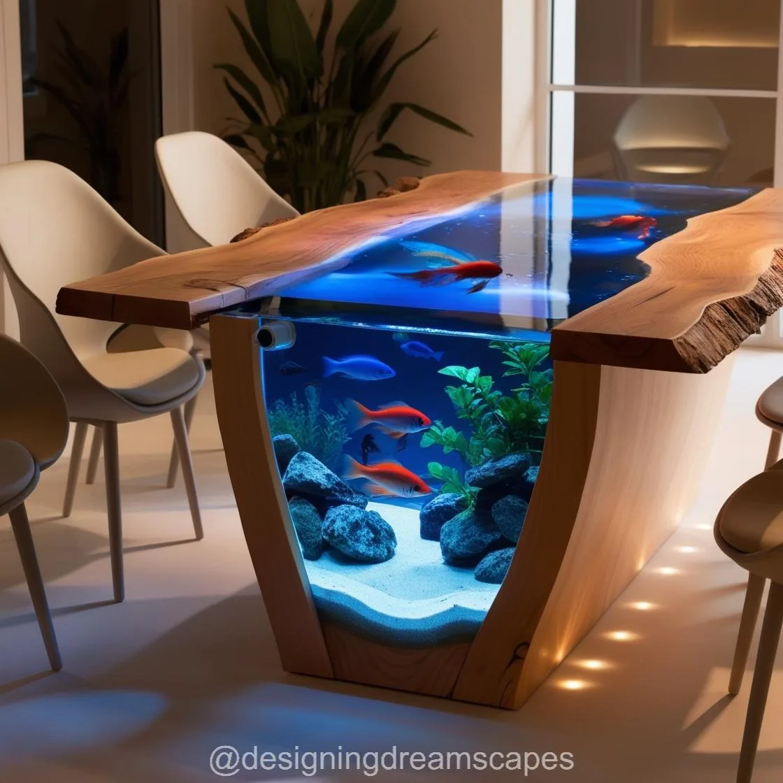 Transform Your Meals with Aquarium Dining Tables: A Feast for the Eyes and Appetite