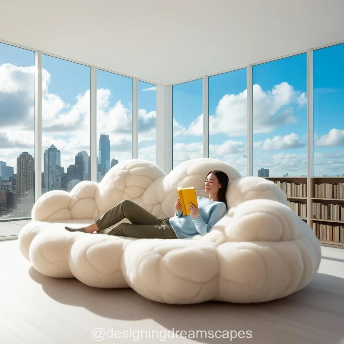 Experience Comfort Like Never Before with the Cloud-Shaped Couch