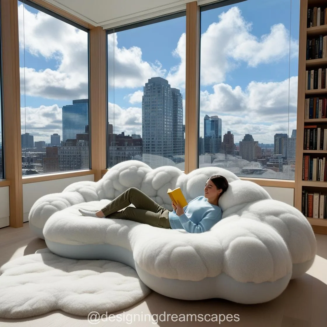 Experience Comfort Like Never Before with the Cloud-Shaped Couch