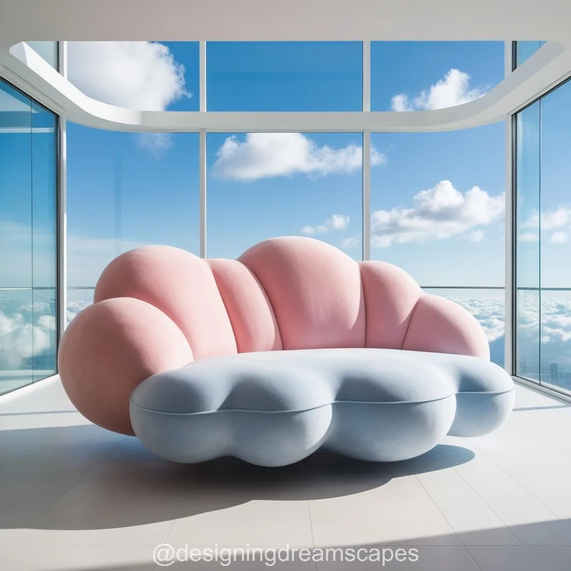 Experience Comfort Like Never Before with the Cloud-Shaped Couch