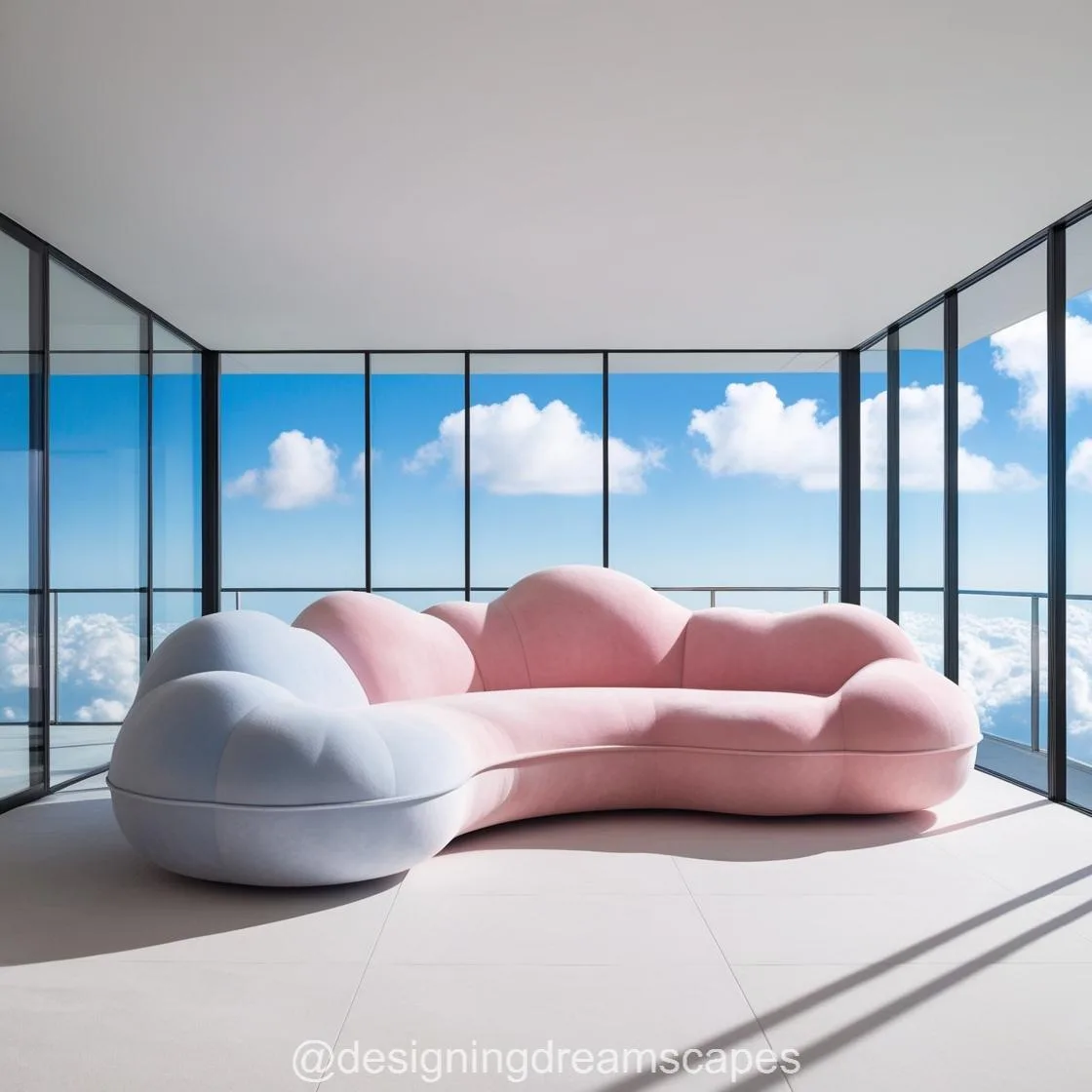 Experience Comfort Like Never Before with the Cloud-Shaped Couch