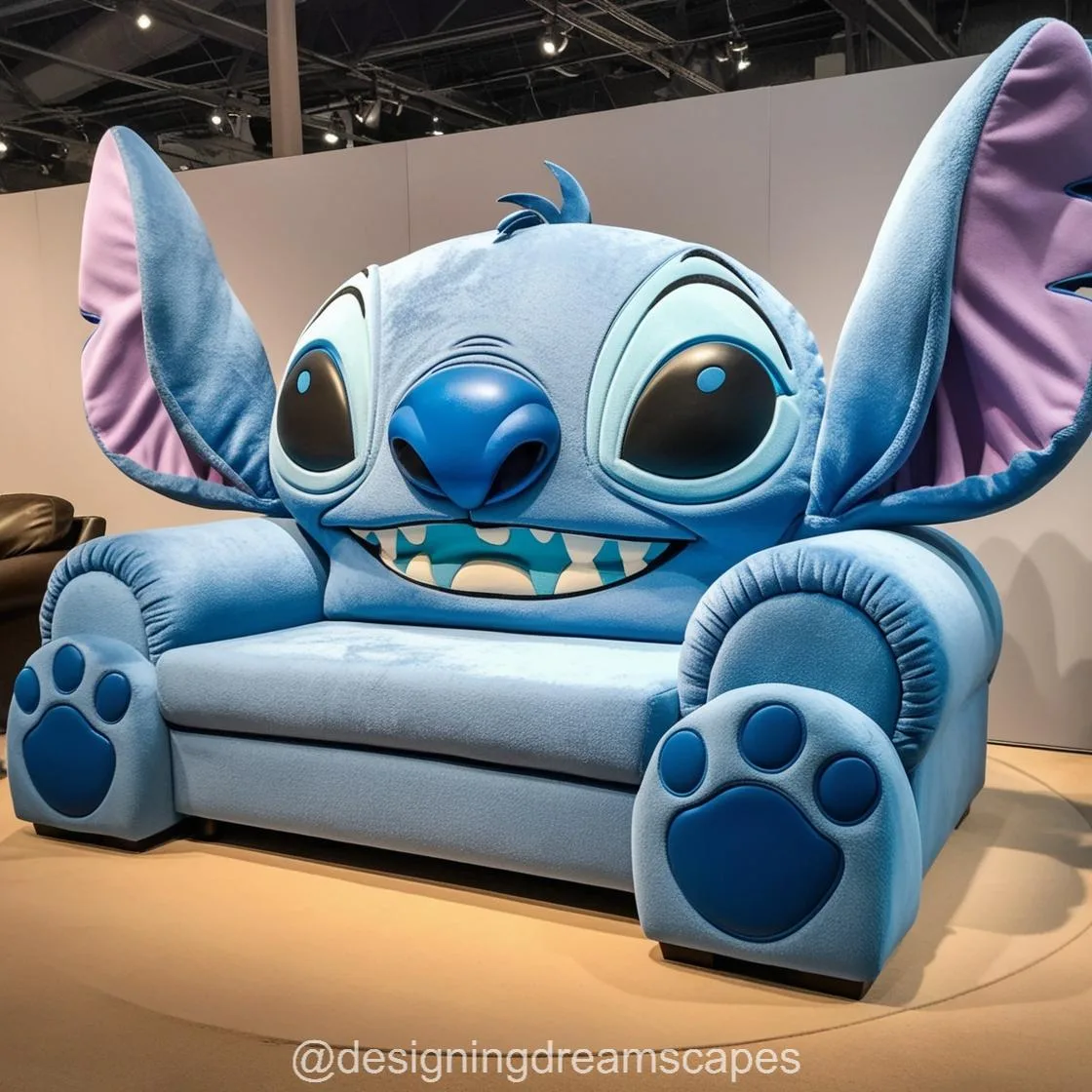 Transform Your Living Room with the Fun and Unique Giant Stitch Shaped Couch