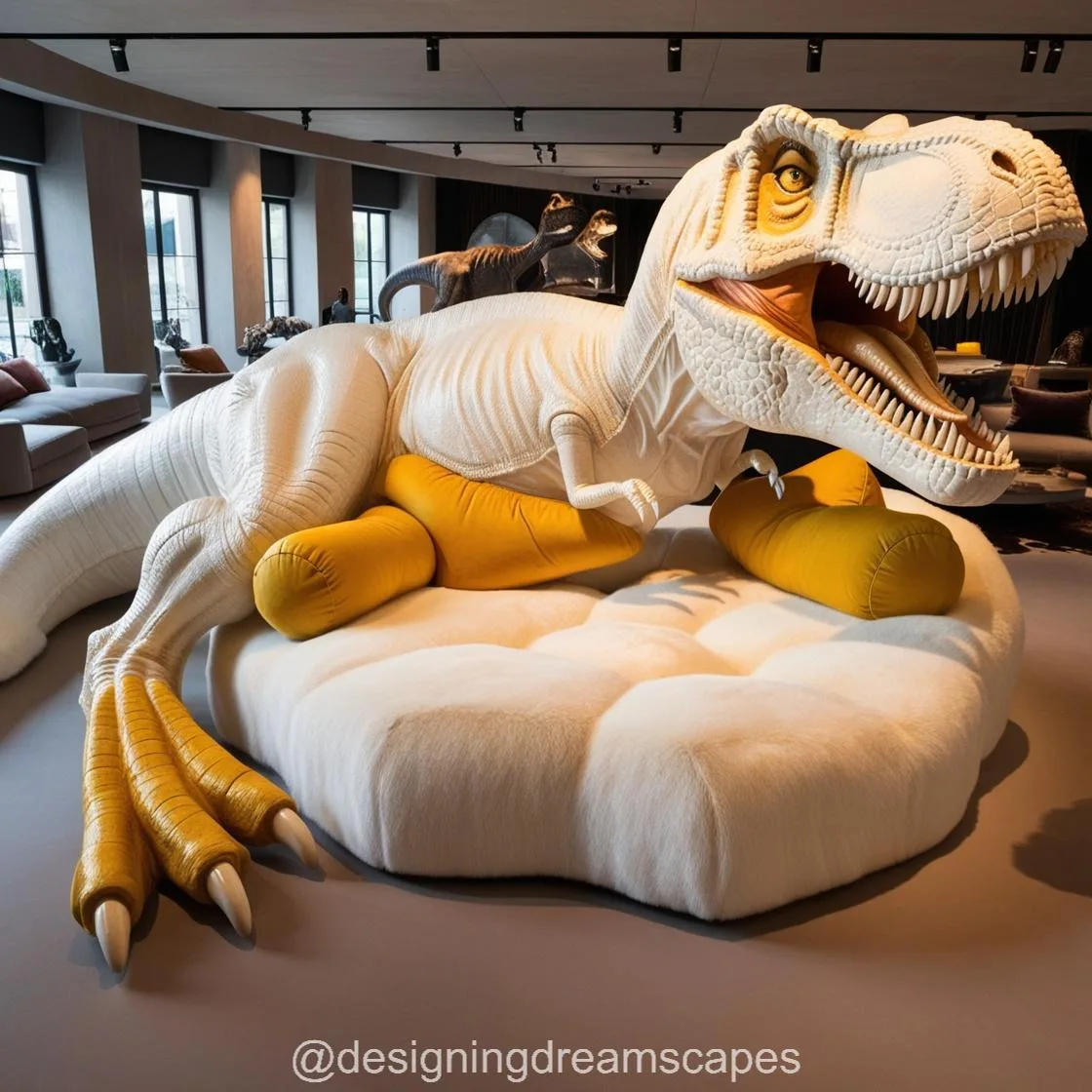 Unleash Fun and Comfort with the Giant T-Rex Shaped Couch