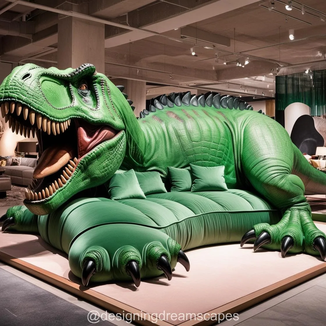 Unleash Fun and Comfort with the Giant T-Rex Shaped Couch