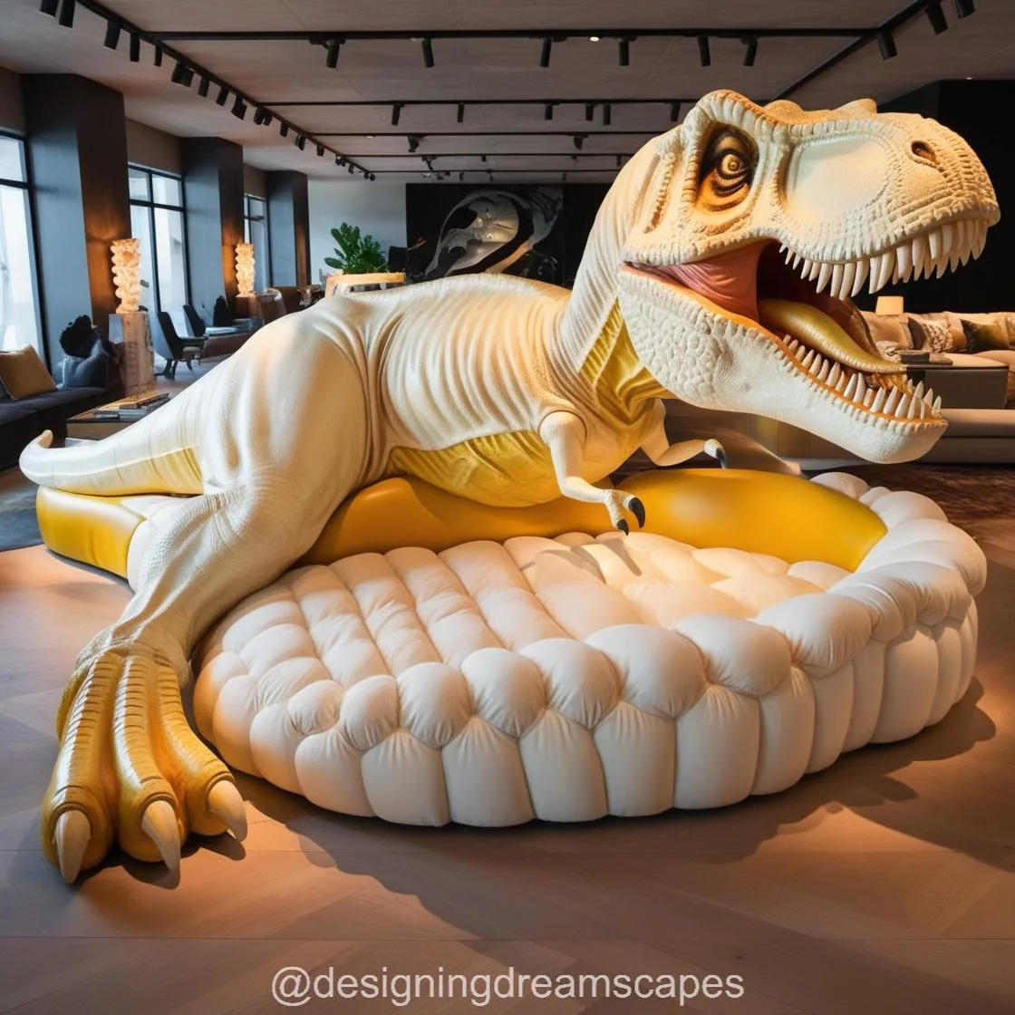 Unleash Fun and Comfort with the Giant T-Rex Shaped Couch