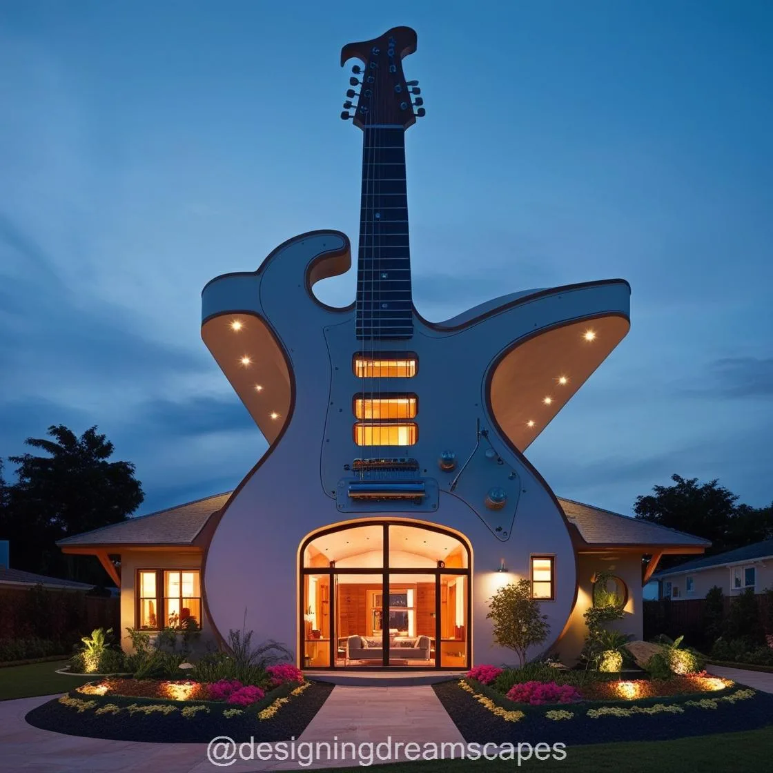 Striking a Chord: Exploring the Creative Genius of the Guitar Shaped House