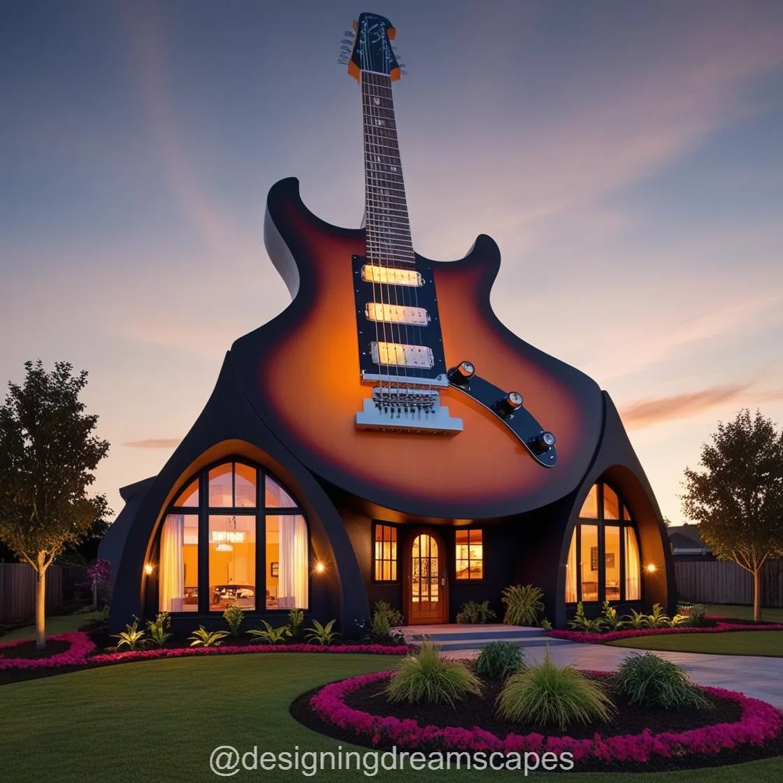 Striking a Chord: Exploring the Creative Genius of the Guitar Shaped House