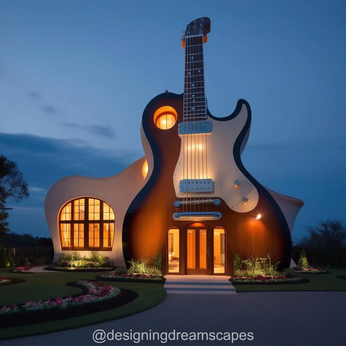 Striking a Chord: Exploring the Creative Genius of the Guitar Shaped House