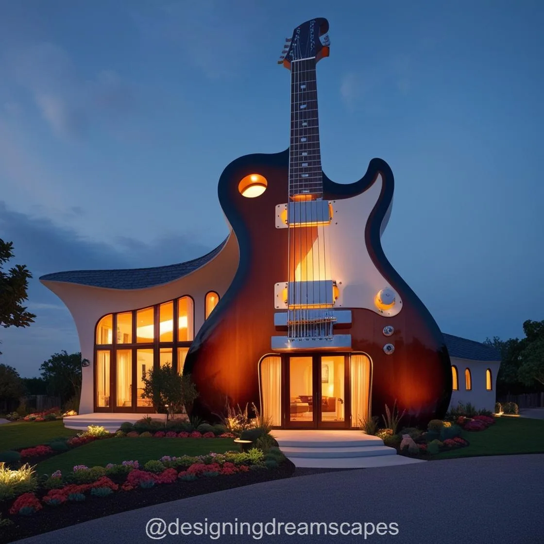 Striking a Chord: Exploring the Creative Genius of the Guitar Shaped House