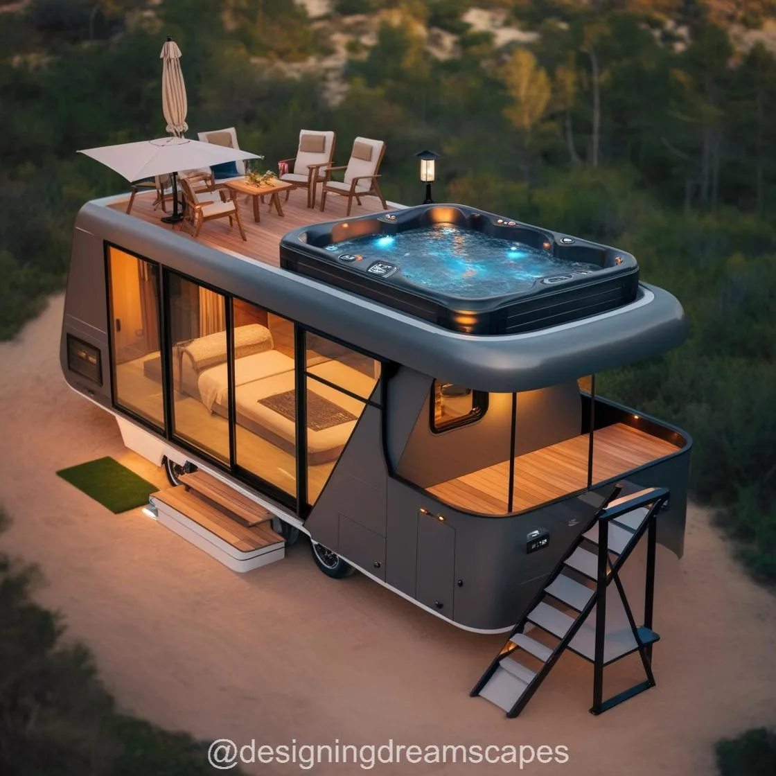 Experience the Ultimate Luxury Adventure with a Hot Tub Camper