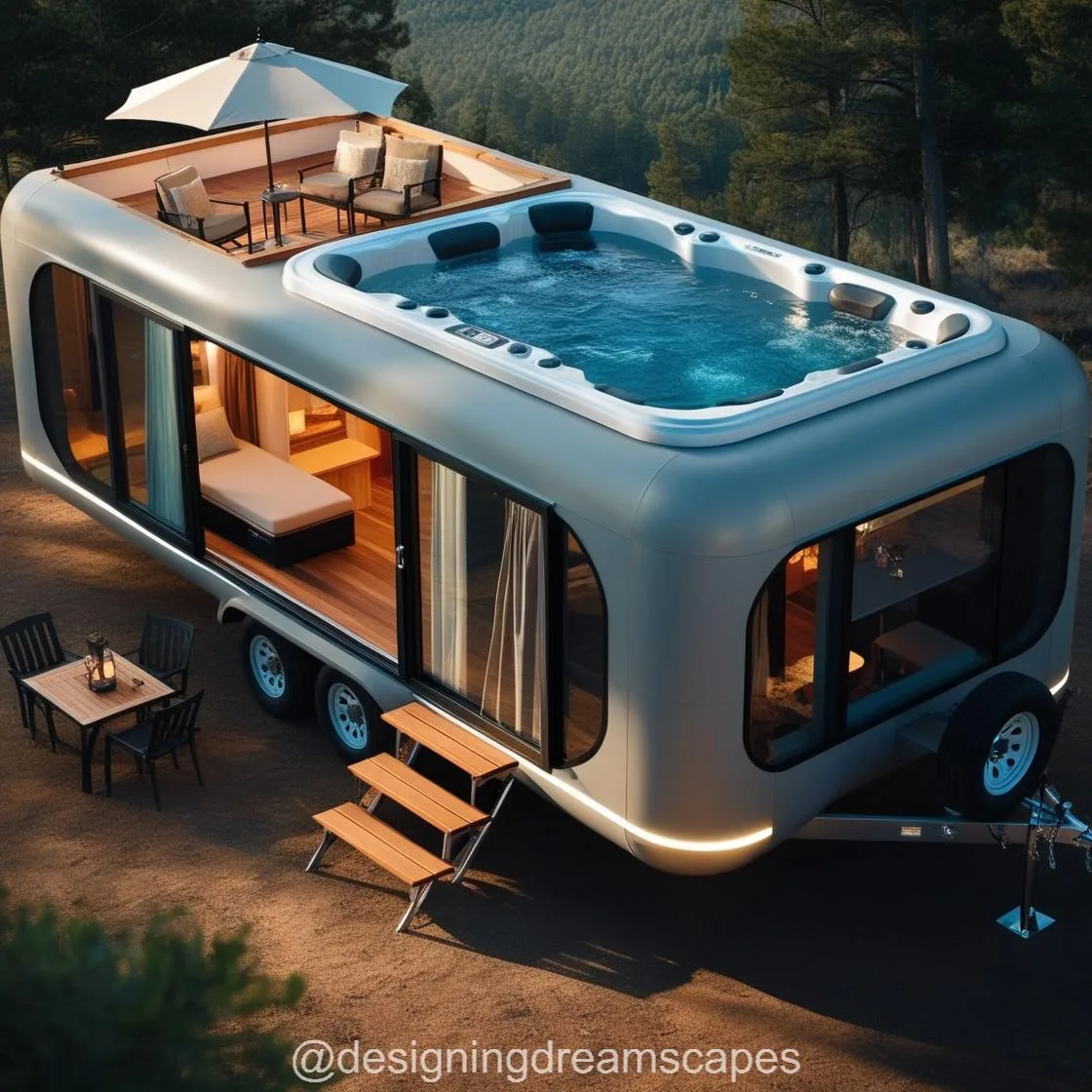 Experience the Ultimate Luxury Adventure with a Hot Tub Camper