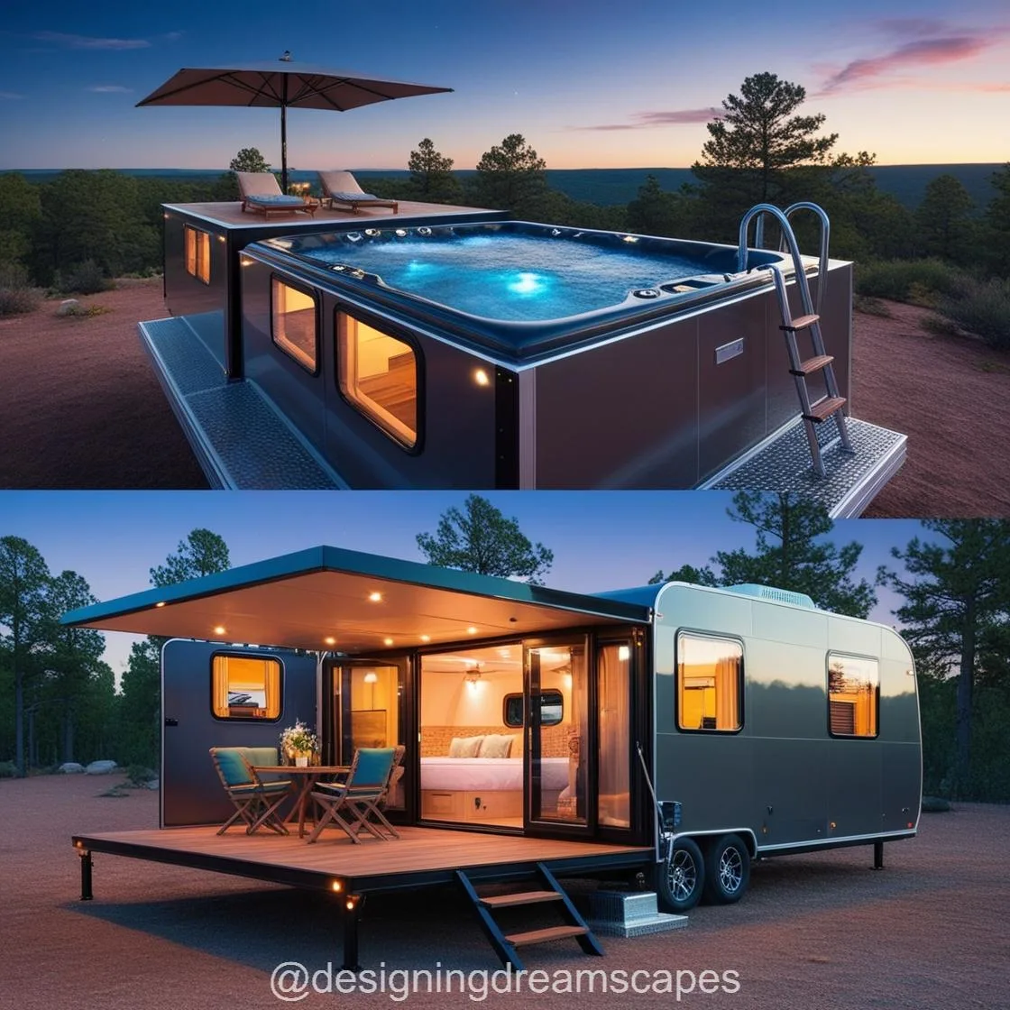 Experience the Ultimate Luxury Adventure with a Hot Tub Camper