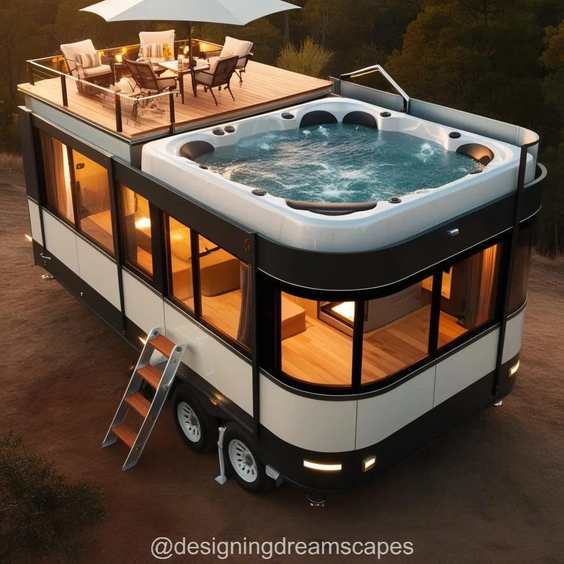 Experience the Ultimate Luxury Adventure with a Hot Tub Camper