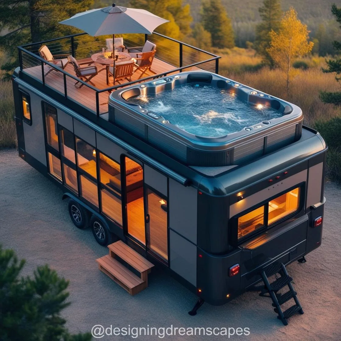 Experience the Ultimate Luxury Adventure with a Hot Tub Camper