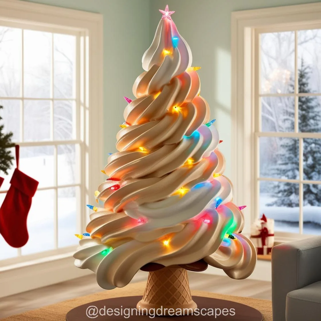 Celebrate the Season with Delicious Ice Cream Christmas Trees