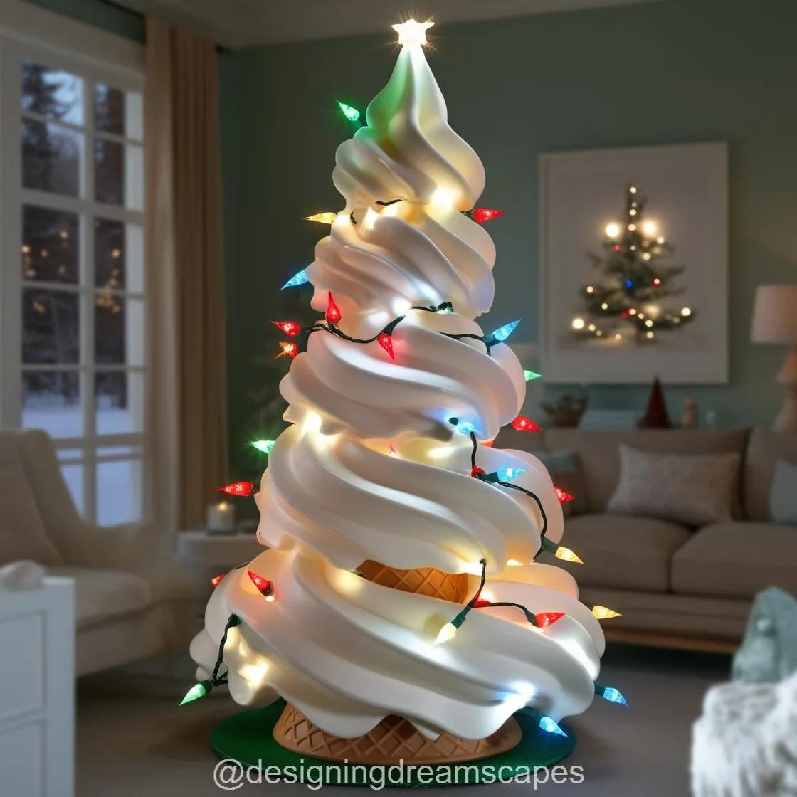 Celebrate the Season with Delicious Ice Cream Christmas Trees