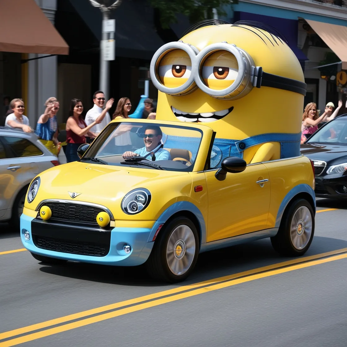 Cruise in Style with the Minion Shaped Car: A Unique Driving Experience