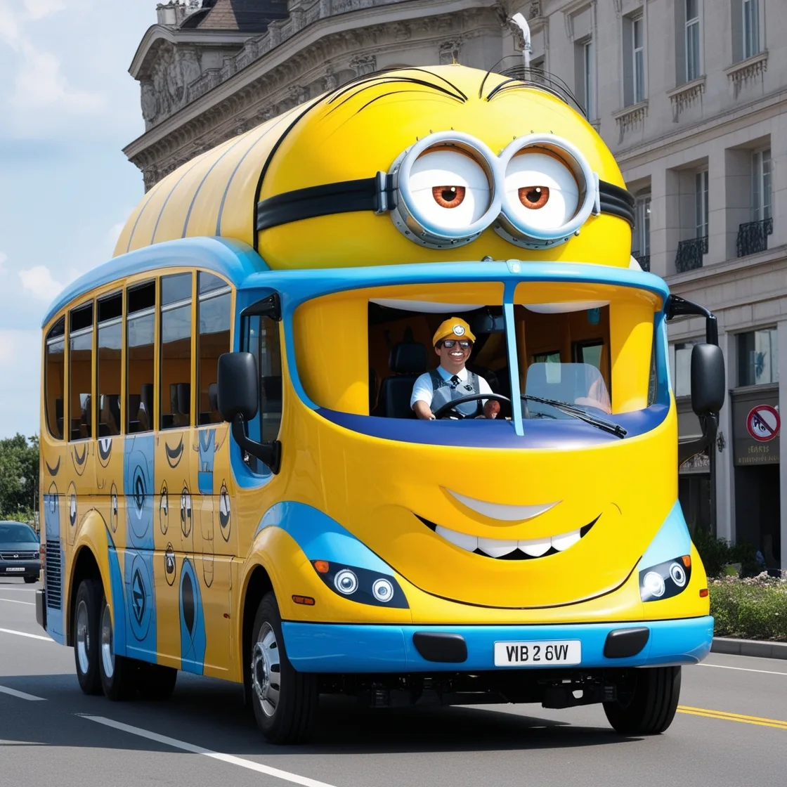 Cruise in Style with the Minion Shaped Car: A Unique Driving Experience