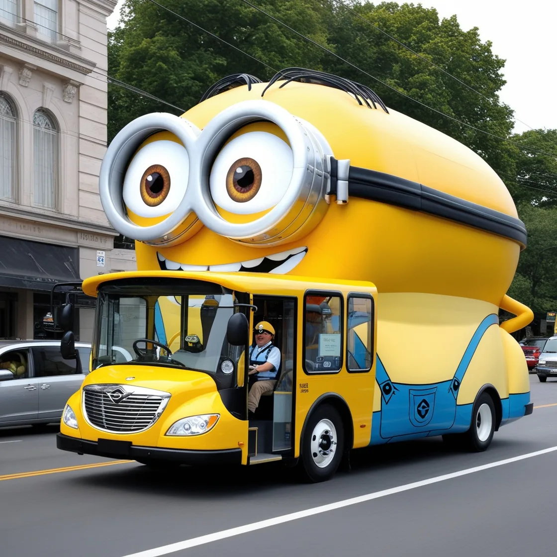 Cruise in Style with the Minion Shaped Car: A Unique Driving Experience