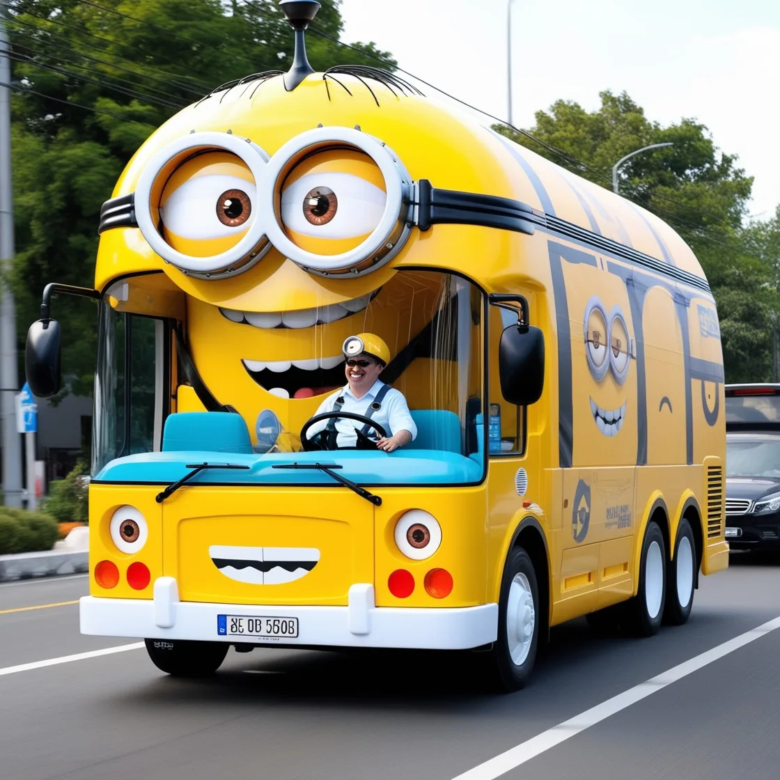 Cruise in Style with the Minion Shaped Car: A Unique Driving Experience