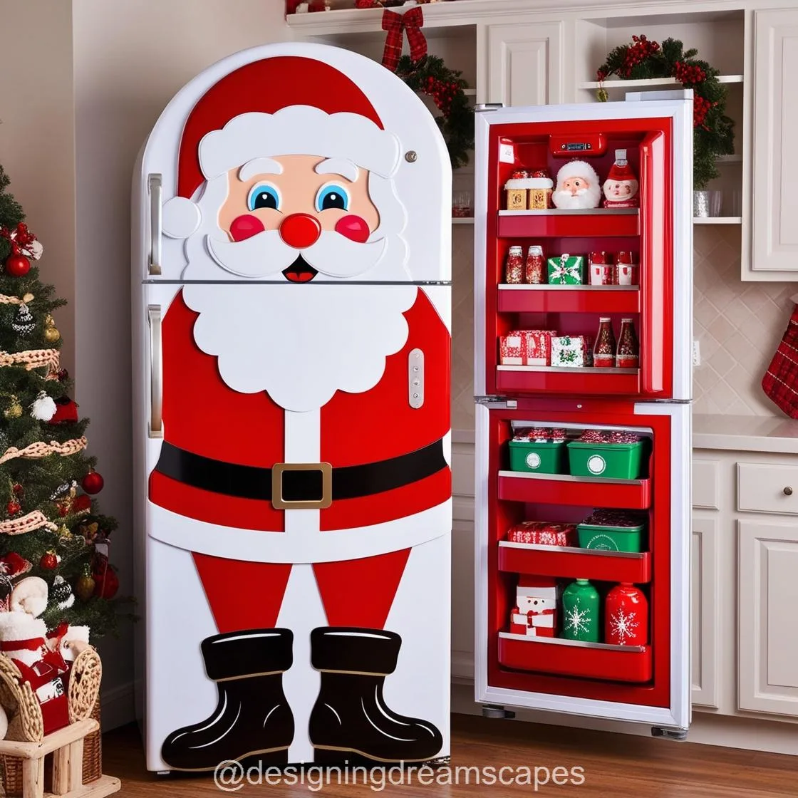 Keep the Magic Fresh: Santa Claus Refrigerator for Festive Storage