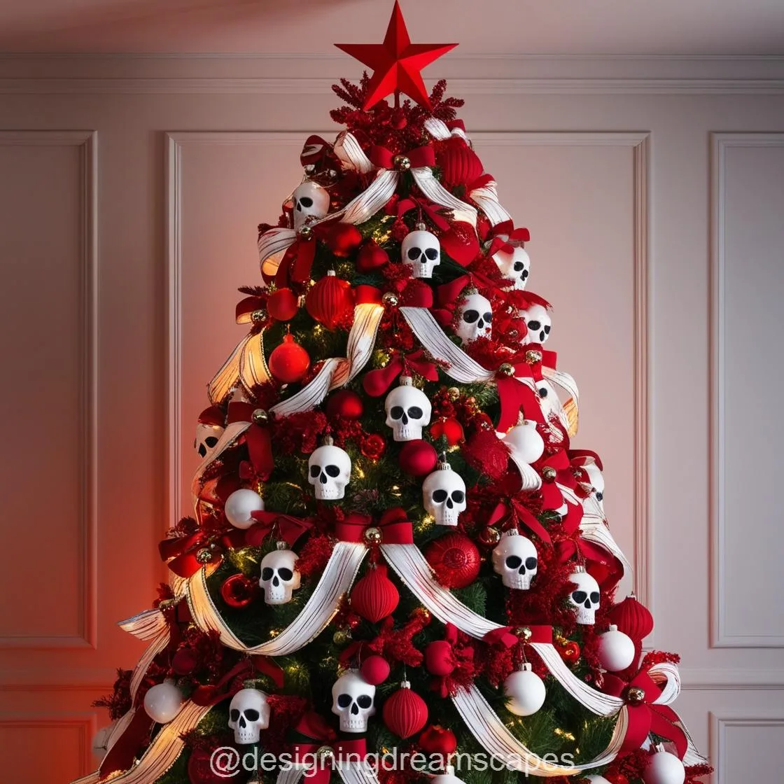 Skull Christmas Tree: Where Gothic Meets Holiday Cheer