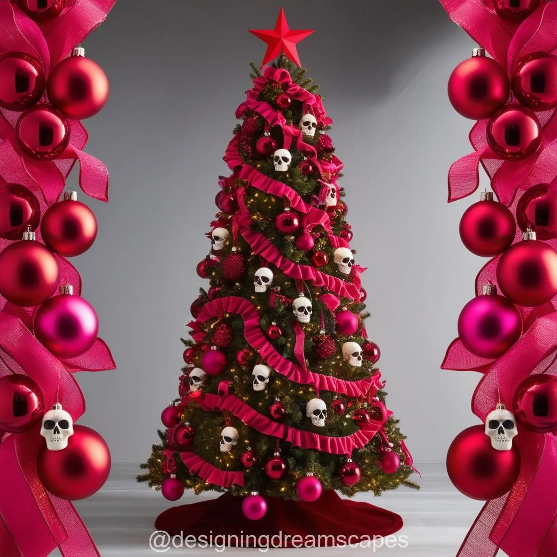 Skull Christmas Tree: Where Gothic Meets Holiday Cheer