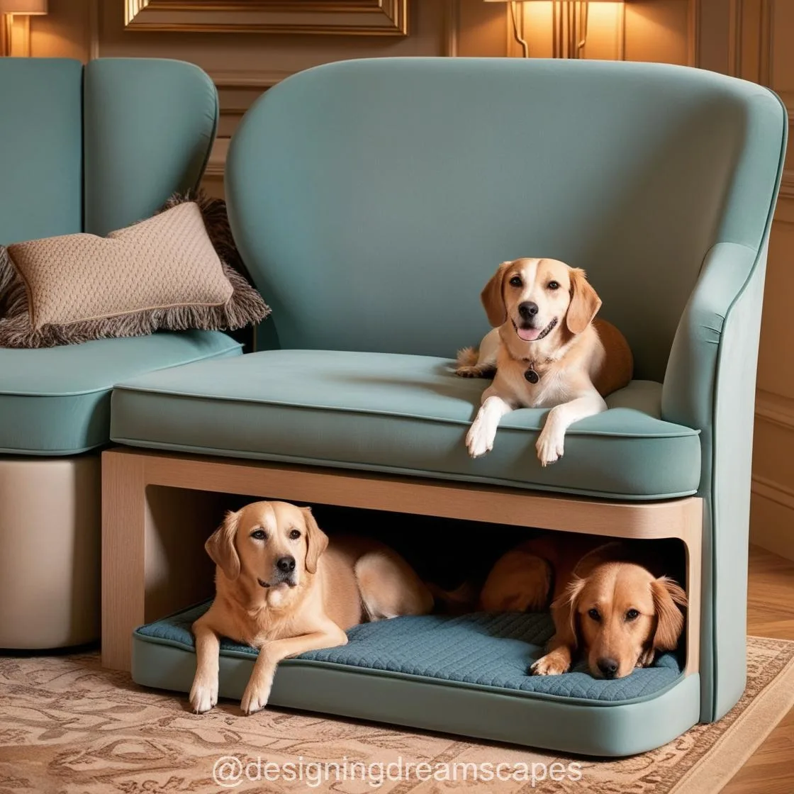 Transform Your Living Room: Discover the Sofa with Built-In Dog Bed Pods for a Cozy Home